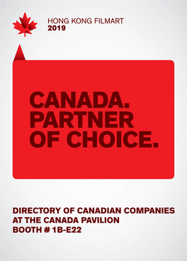 Canada. Partner of Choice