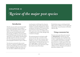 Eview of the Major Pest Species