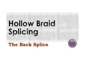 Hollow Braid Eye Splice
