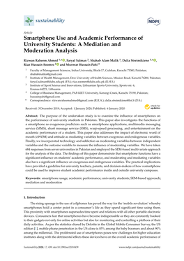 Smartphone Use and Academic Performance of University Students: a Mediation and Moderation Analysis