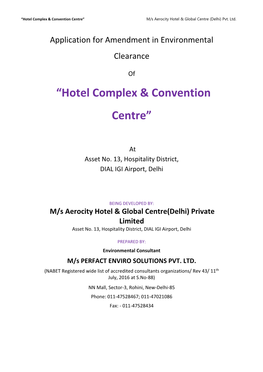 Hotel Complex & Convention Centre
