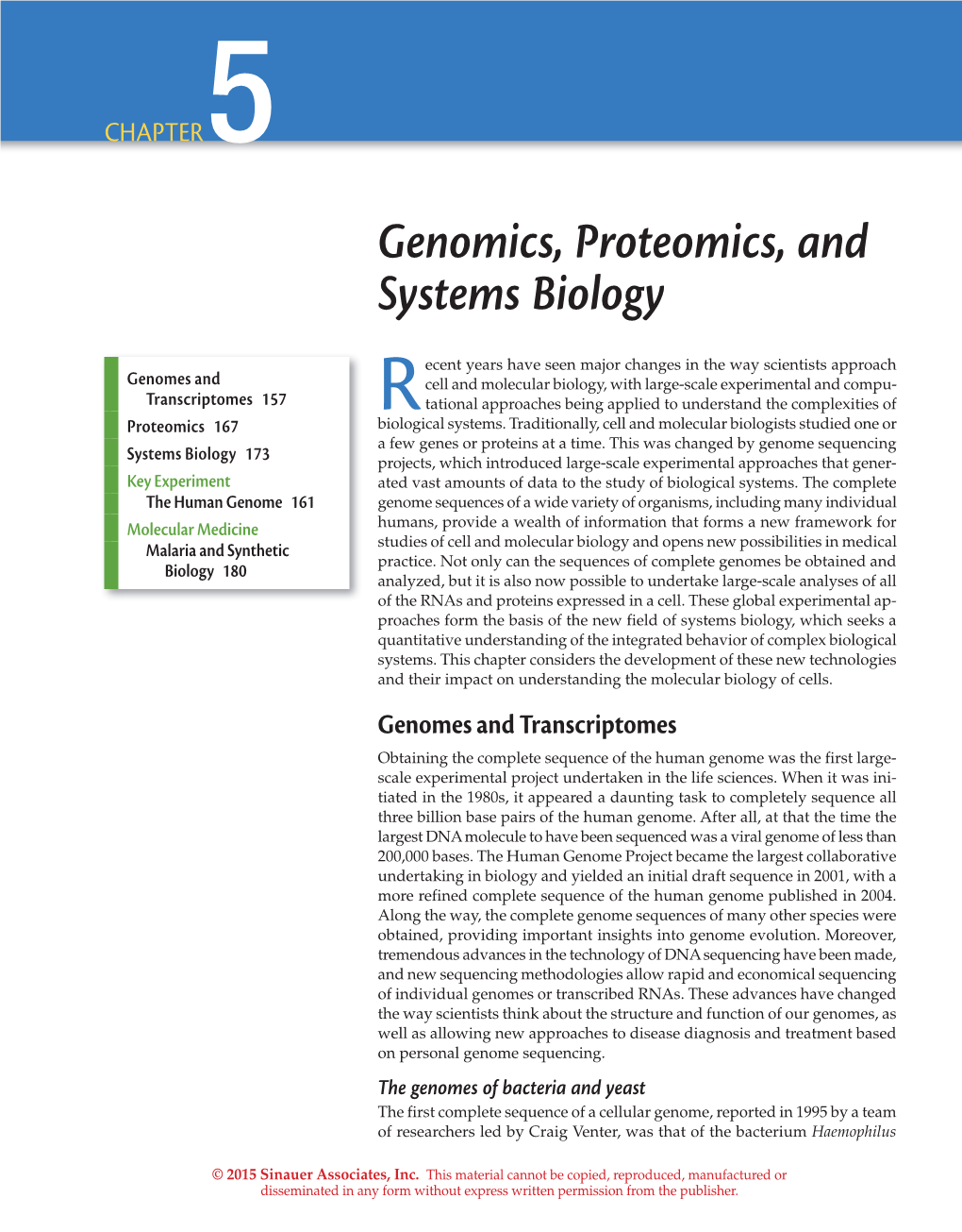 Genomics, Proteomics, and Systems Biology