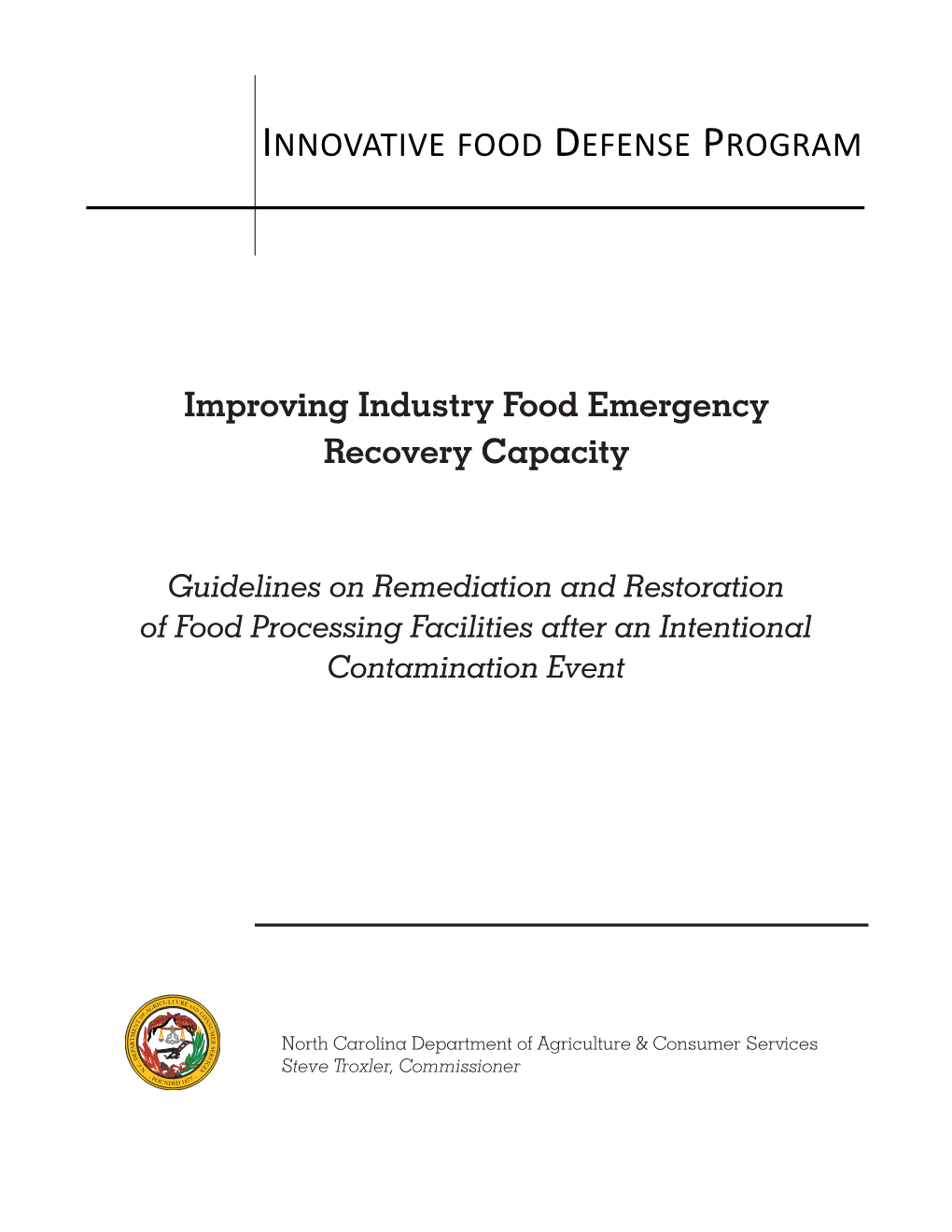 Innovative Food Defense Program