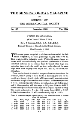 The Mineralogical Magazine