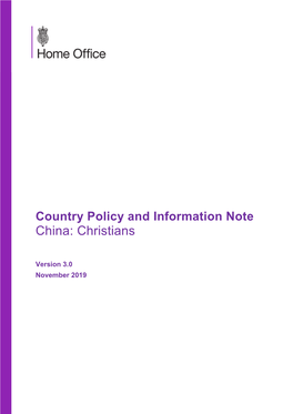 China: Christians