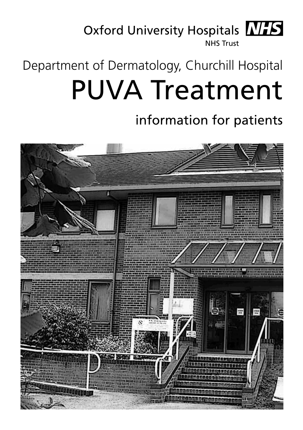 PUVA Treatment Information for Patients CONTENTS