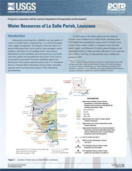 Water Resources of La Salle Parish, Louisiana