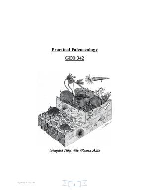 Practical Paleoecology GEO 342