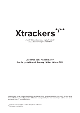 Xtrackers Etfs