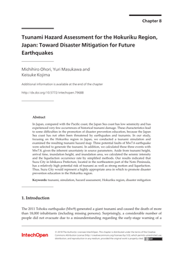 Tsunami Hazard Assessment for the Hokuriku Region, Japan: Toward Disaster Mitigation for Future Earthquakes