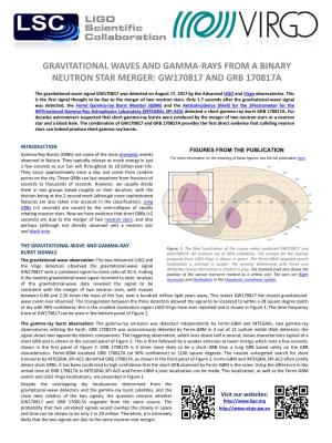 Gravitational Waves and Gamma-Rays from a Binary Neutron Star Merger: Gw170817 and Grb 170817A