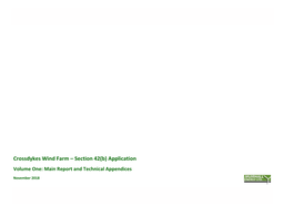 Crossdykes Wind Farm Section 42(B)