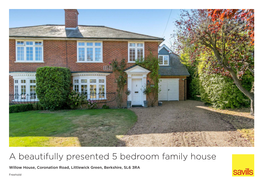 A Beautifully Presented 5 Bedroom Family House