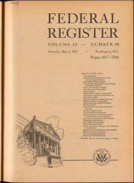 Federal Register Volume 32 • Number 88