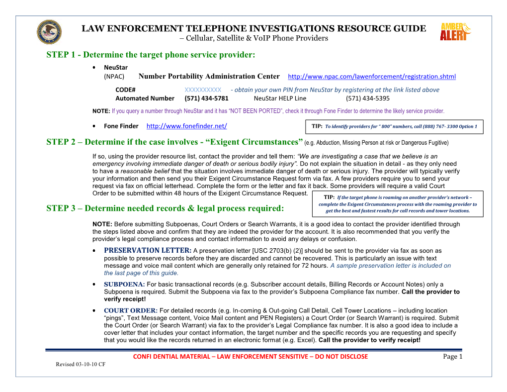 law-enforcement-telephone-investigations-resource-guide-step-1-docslib