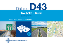 Dálnice D43 Troubsko – Kuřim Stavba 4301