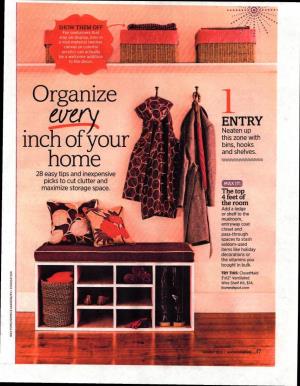 Organizing Every Inch of Your Home