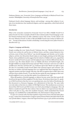 Book Reviews / Journal of Jewish Languages 1 (2013) 169–176 173