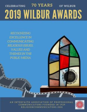 2019 Wilbur Awards Program and Winners