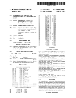 (12) United States Patent (10) Patent No.: US 7,951,398 B2 Dietrich Et Al