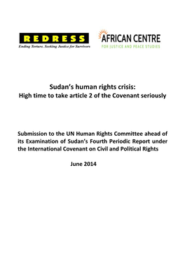Sudan's Human Rights Crisis