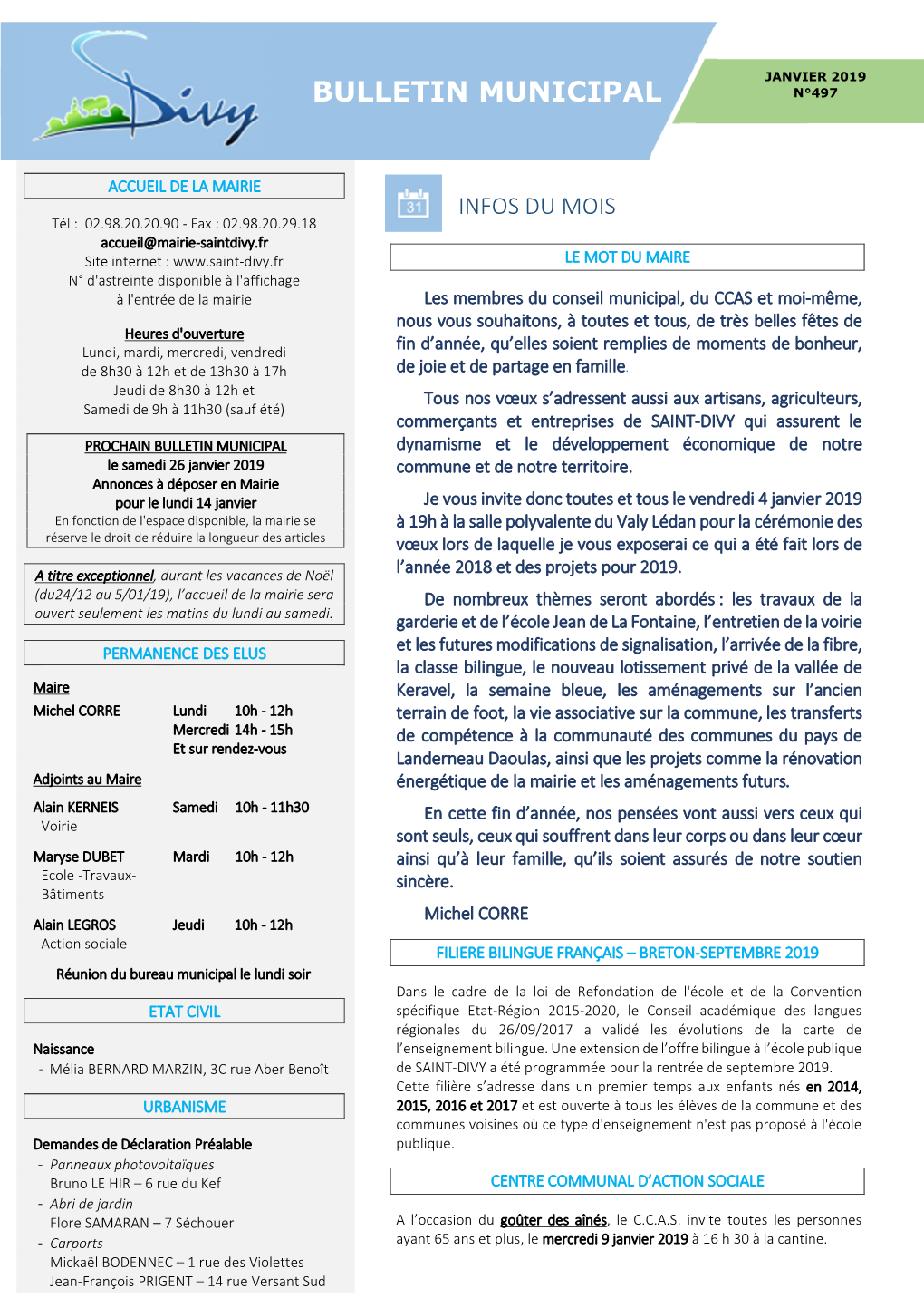 Bulletin Municipal