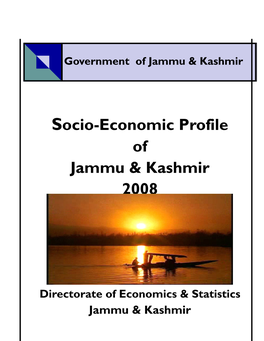 Socio-Economic Profile of Jammu & Kashmir 2008