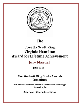 The Coretta Scott King Virginia Hamilton Award for Lifetime