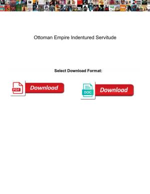 Ottoman Empire Indentured Servitude