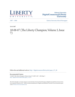 The Liberty Champion, Volume 5, Issue 7)