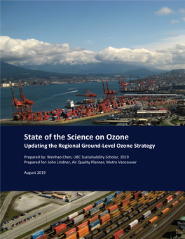 State of the Science on Ozone Updating the Regional Ground-Level Ozone Strategy