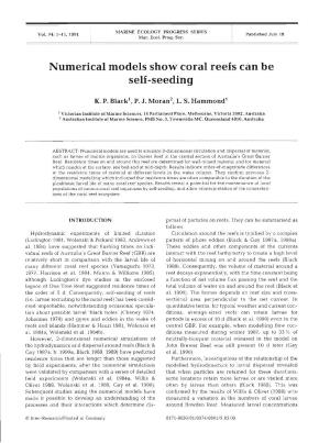 Numerical Models Show Coral Reefs Can Be Self -Seeding