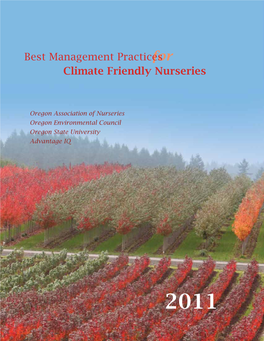 Best Management Practices for Climate Friendly Nurseries