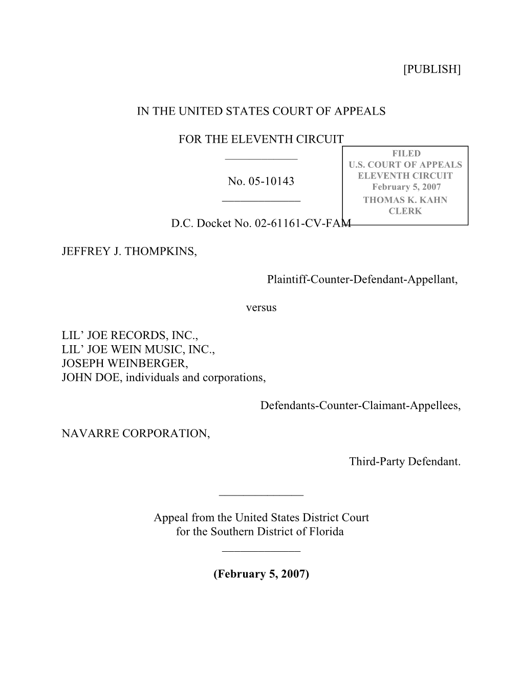 [Publish] in the United States Court of Appeals For