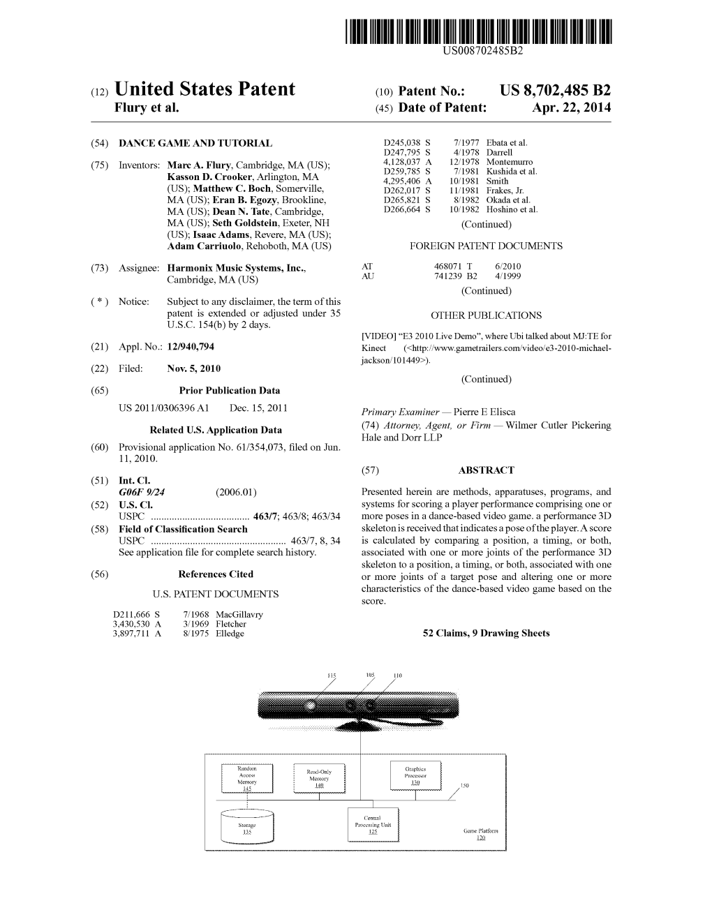 (12) United States Patent (10) Patent No.: US 8,702.485 B2 Fury Et Al