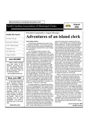 Adventures of an Island Clerk