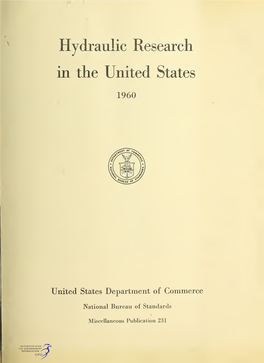Hydraulic Research in the United States 1960