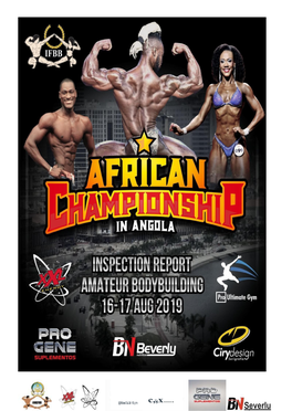 Severlur the ANGFBB Proudly Invites All IFBB- Affiliated National Federations from Africa to Visit Angola and Participate in the 2019 AFRICAN CHAMPIONSHIP