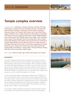 Temple Complex Overview