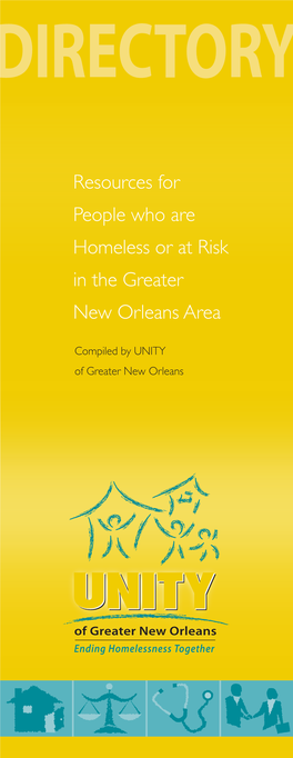 Resources for People Who Are Homeless Or at Risk in the Greater New Orleans Area