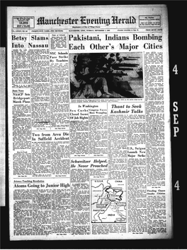 Hattrlffbtpr Fcumittg W M a Pakistani, Indians Bombing Each Other's