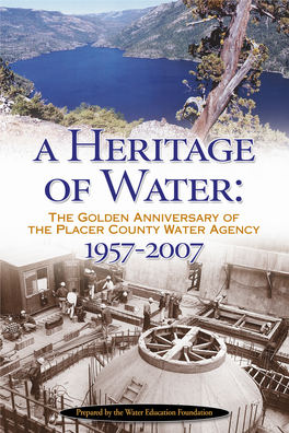 The Genesis of the Placer County Water Agency