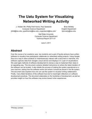 The Uatu System for Visualizing Networked Writing Activity
