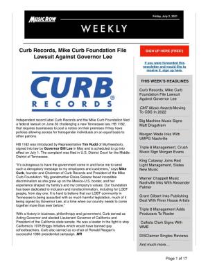 Curb Records, Mike Curb Foundation File Lawsuit Against Governor Lee