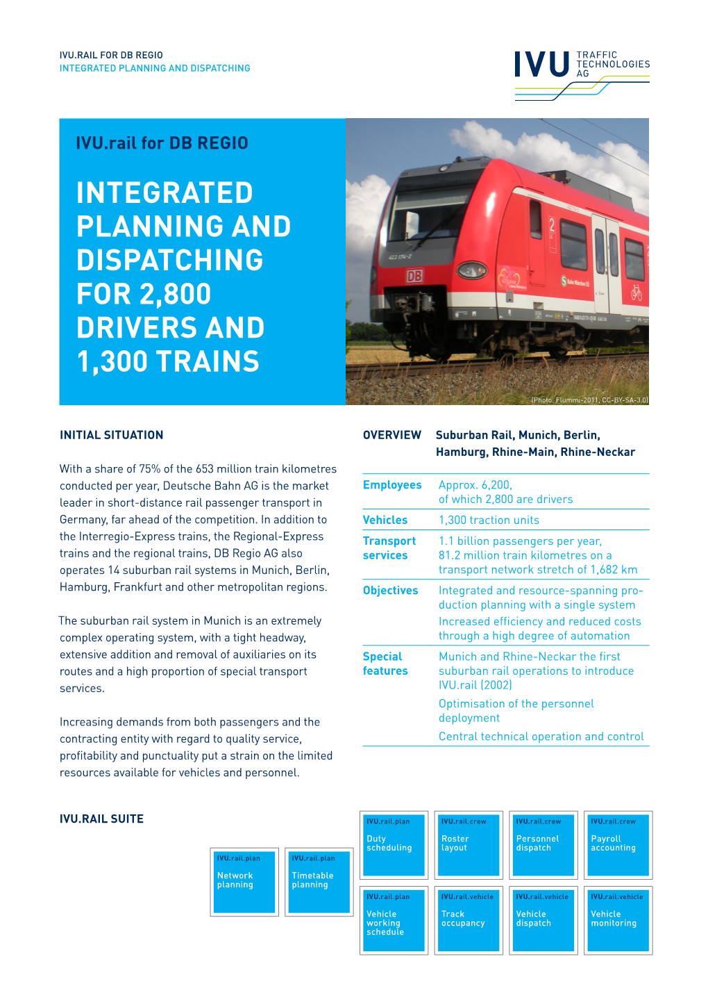 Ivu.Rail for Db Regio Integrated Planning and Dispatching