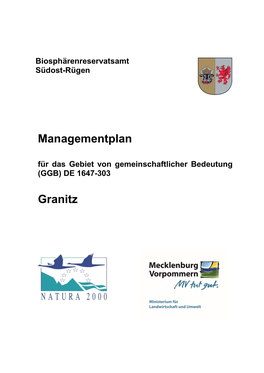 Managementplan Granitz (Stellung- Nahme Zum Entwurf Des Managementplanes Per Email V