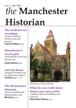 The Students Are Revolting! a Look at Student Protest, Past and Present Current Affairs, P.3