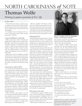 Thomas Wolfe Of