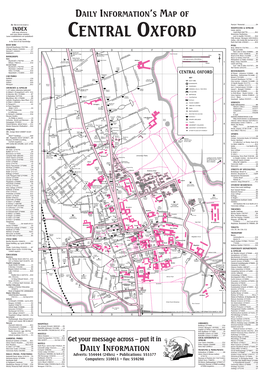 Map of Central Oxford