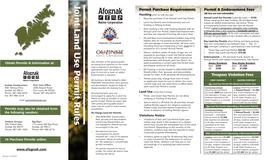 Land Use Rules Brochure